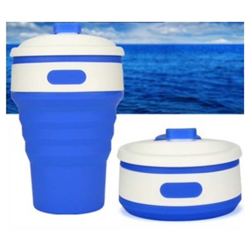 Collapsible Travel Cup - Eco-Friendly Reusable Silicone Cup for On-the-Go