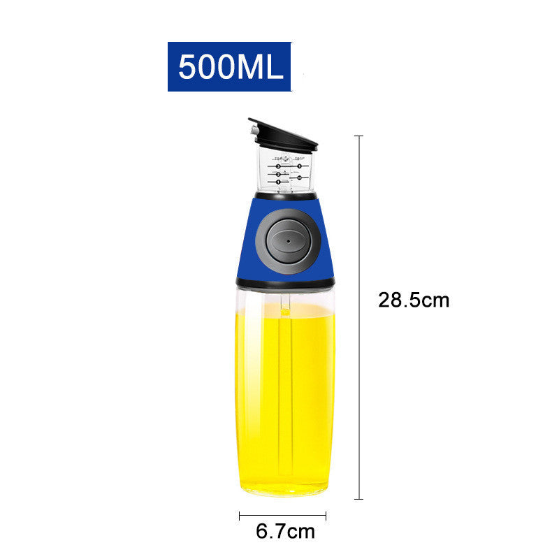 Eco-Friendly 500ml Glass Oil Dispenser for Kitchen