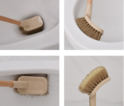 Eco-Friendly Wooden Toilet Brush with Natural Bristles