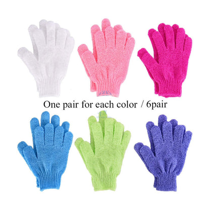 Eco-Friendly Candy Color Mud Exfoliating Bath Gloves