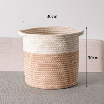 Eco-Friendly Hand Woven Storage Basket for Clothes & Toys