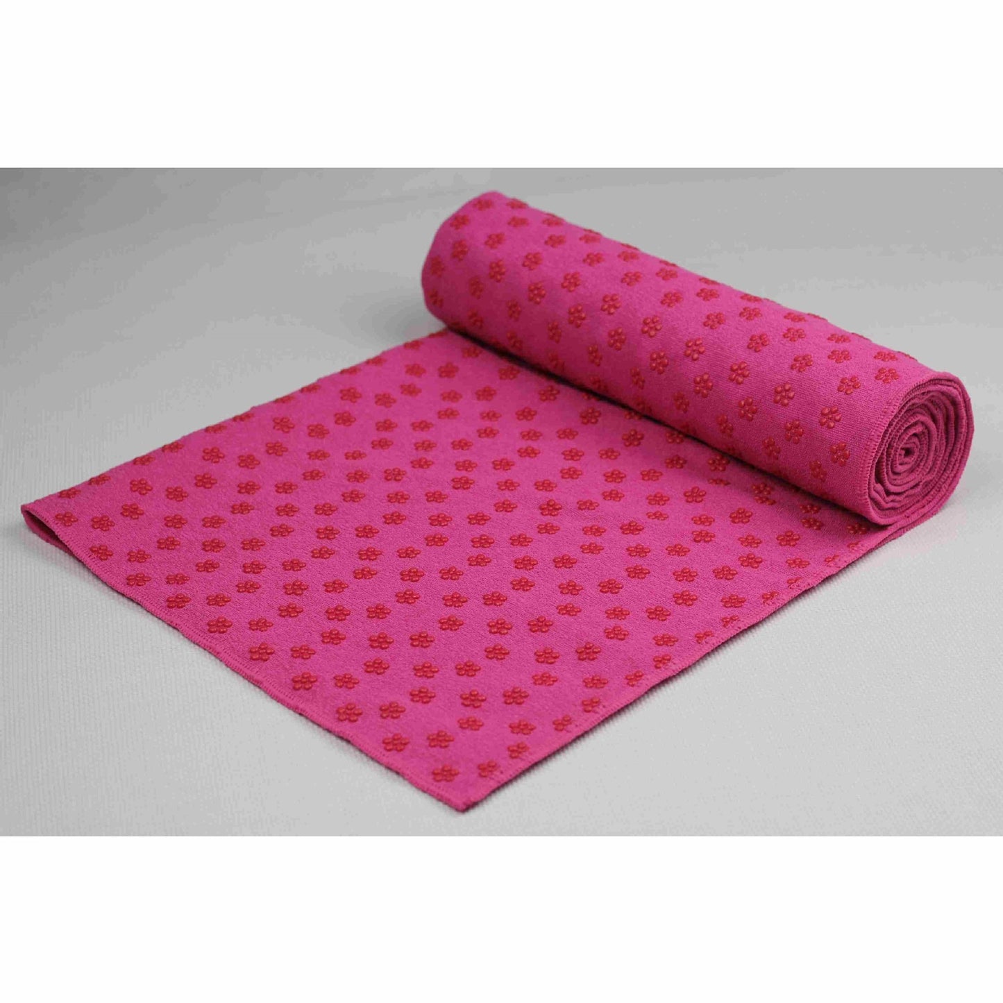 Eco-Friendly Microfiber Yoga Towel with Floral Design
