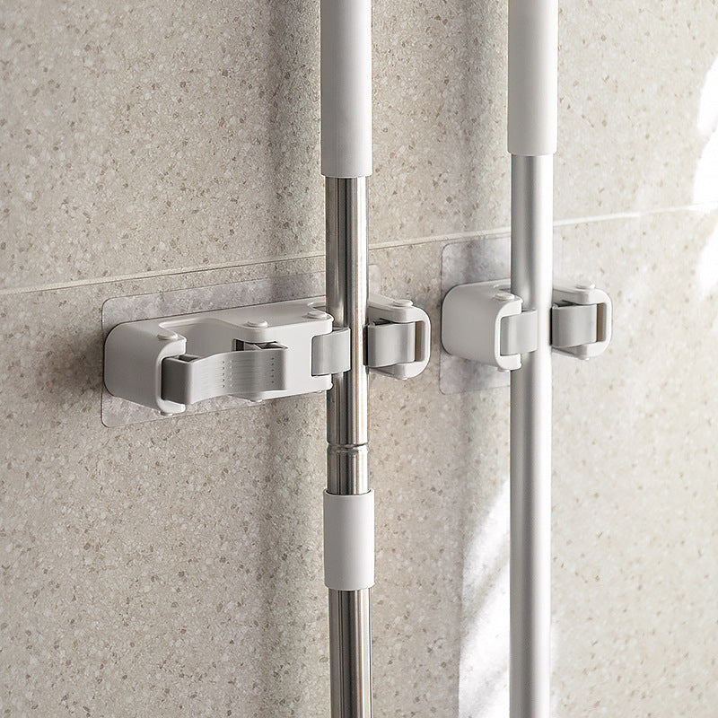No Punching Toilet Mop Wall Mount With Fixed Buckle
