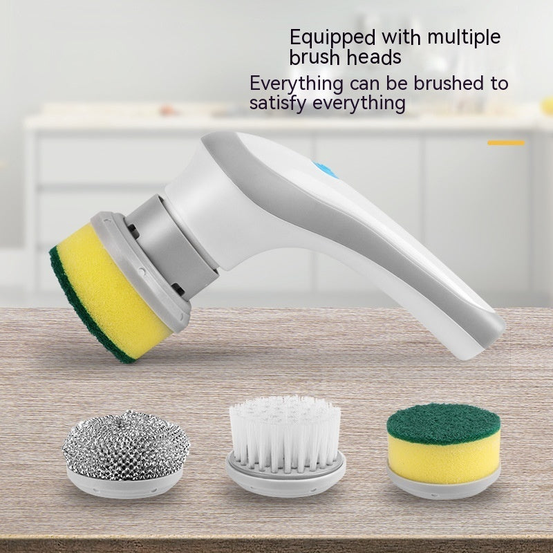 Rechargeable Multi-Use Electric Cleaning Brush Set with USB Charging