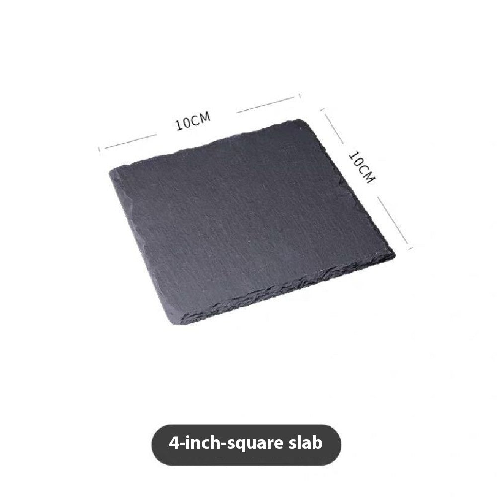 Eco-Friendly Black Natural Slate Serving Plate
