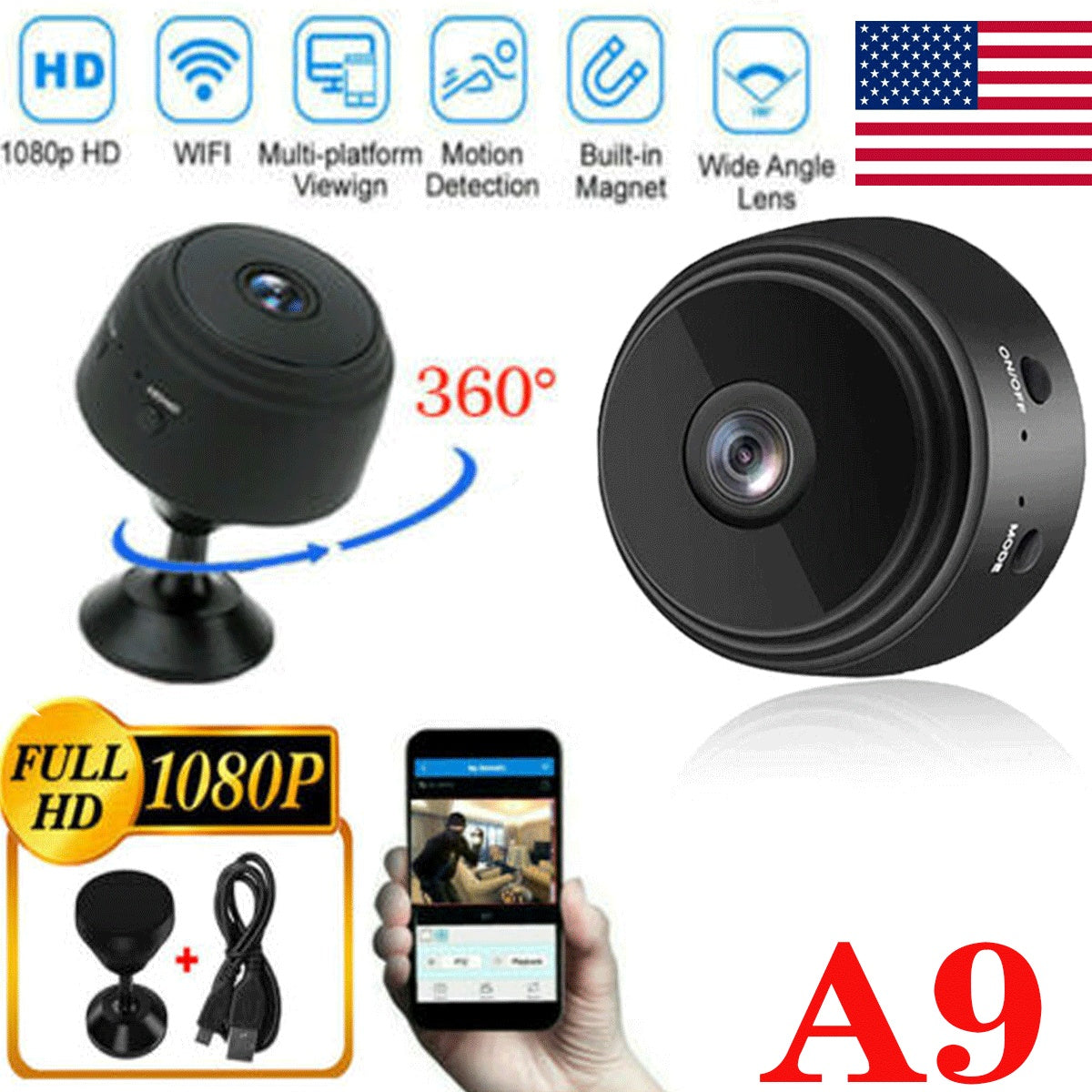 EcoSmart 1080P HD Night Vision Spy Camera