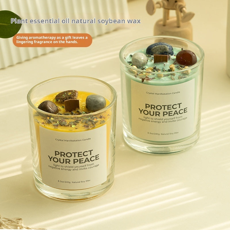 Home Fragrance Soy Candle (6.0 oz / 170 g) – Crystal Jar, Long-Lasting Scented Candle