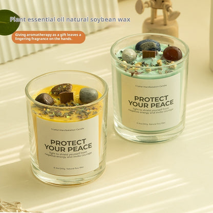 Home Fragrance Soy Candle (6.0 oz / 170 g) – Crystal Jar, Long-Lasting Scented Candle