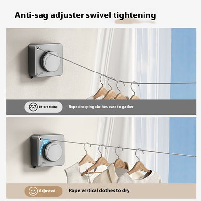 Retractable Wall-Mounted Clothesline - Eco-Friendly Drying Solution