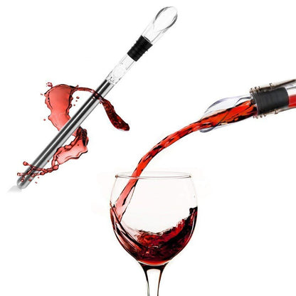 Eco-Friendly Wine Chiller Stick with Pour Spout