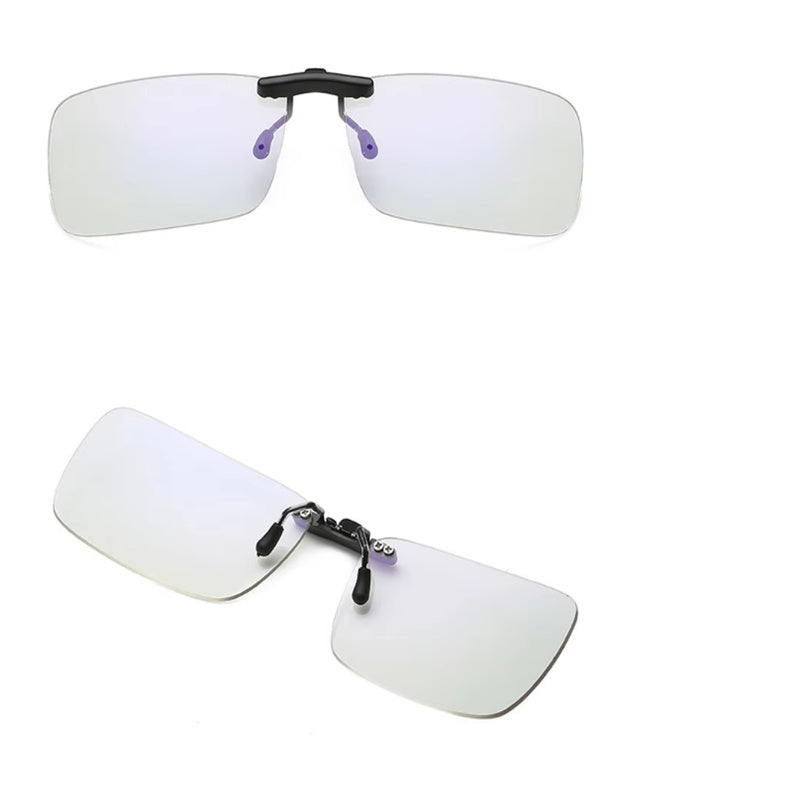 Anti-Fatigue Clip-On Glasses for Blue Light Protection