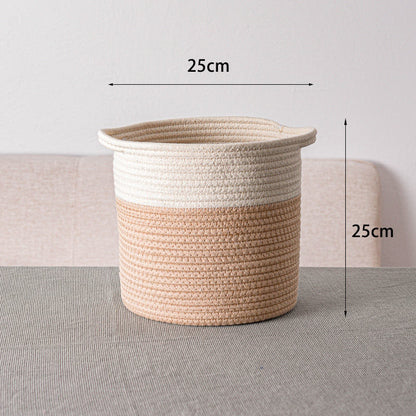 Eco-Friendly Hand Woven Storage Basket for Clothes & Toys
