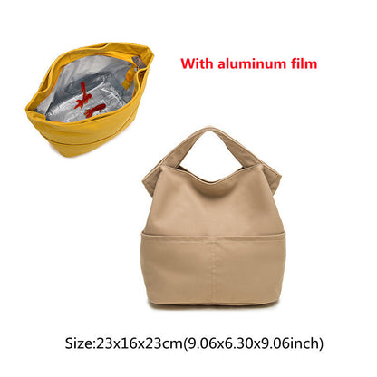 Eco-Friendly Portable Canvas Lunch Box Bento Bag