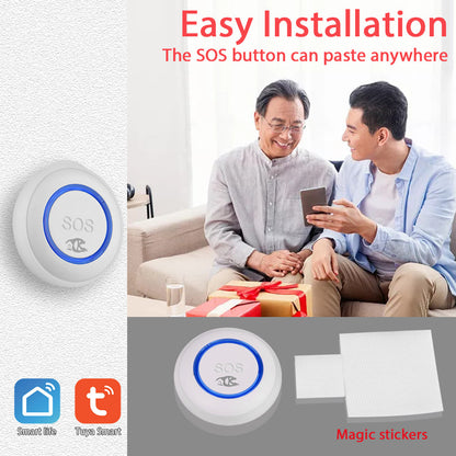 Intelligent Wi-Fi Elderly SOS Emergency Call Button with Voice Alert