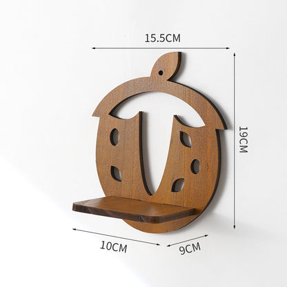 Eco-Friendly Wall-Mounted Plant Holders - Wood & Glass Decor