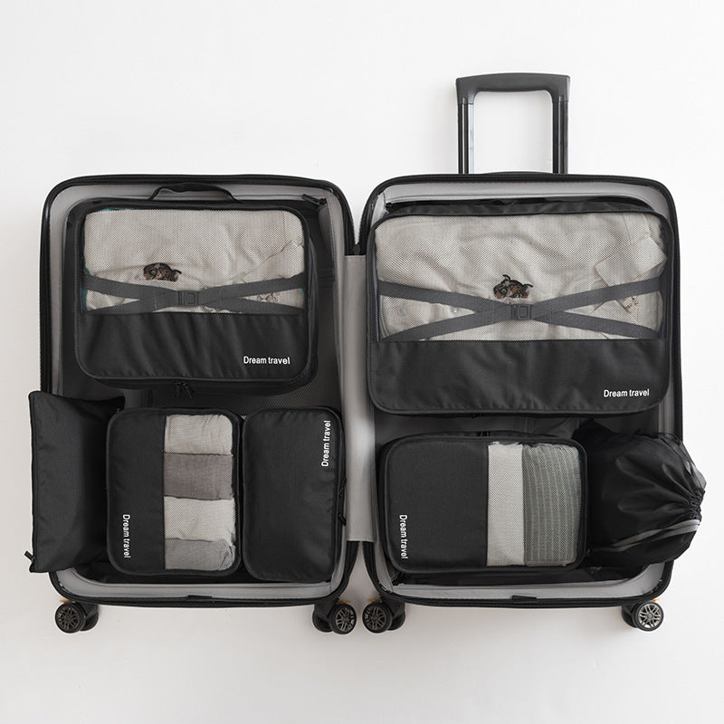 7-Piece Waterproof Travel Tote Bag Set – Lightweight Luggage Organizers