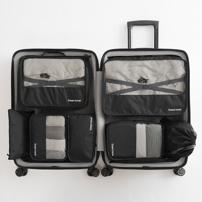 7-Piece Waterproof Travel Tote Bag Set – Lightweight Luggage Organizers