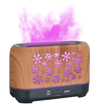 Colorful Snowflake Aromatherapy Humidifier with LED Lights
