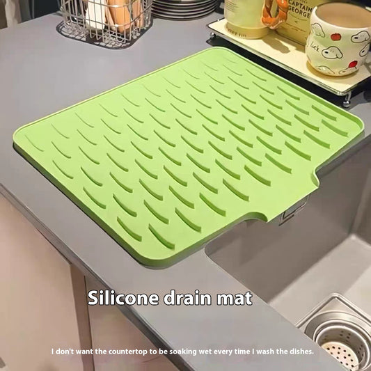 Silicone Slope Drain Pad (Countertop Drying Mat)