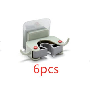 Eco-Friendly Wall-Mounted Mop and Broom Holder