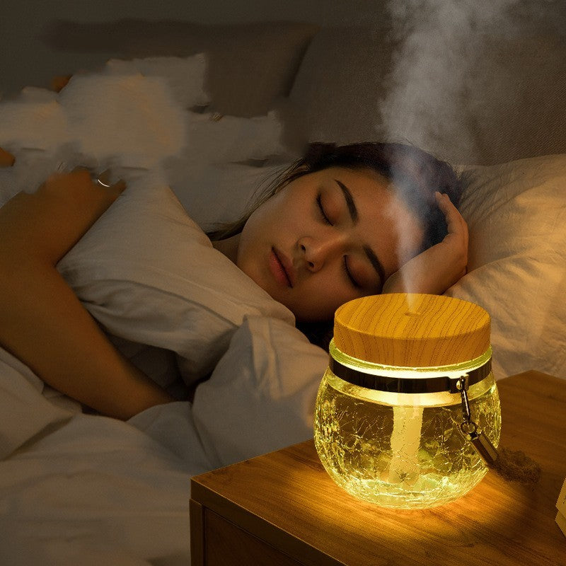 Eco-Friendly Essential Oil Diffuser with Wooden Top