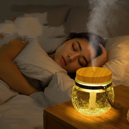 Eco-Friendly Essential Oil Diffuser with Wooden Top