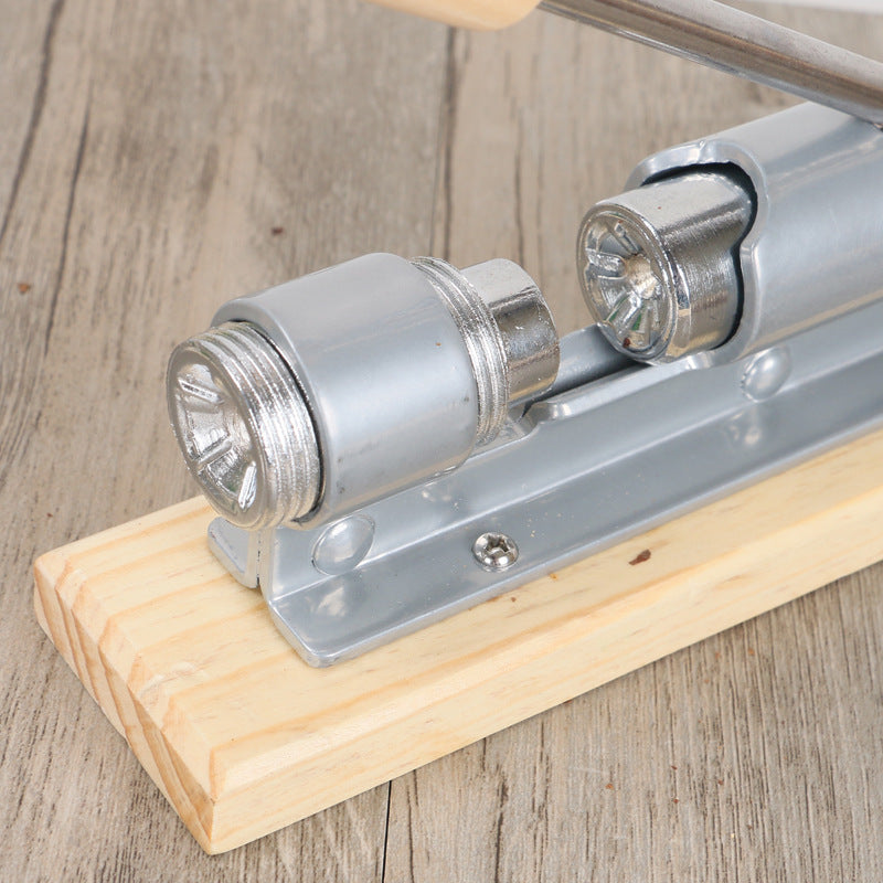 Eco-Friendly Manual Nutcracker - Sustainable Metal & Wood Design