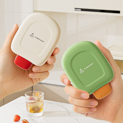Eco-Friendly Refillable Soap Dispenser in Beige and Green