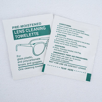 Biodegradable Lens Cleaning Towelettes - Eco-Friendly, Plastic-Free Wipes