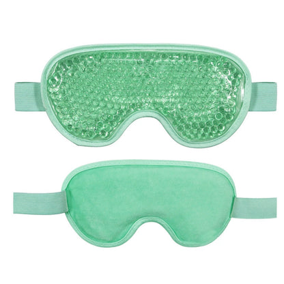 Reusable Gel Eye Mask for Hot & Cold Therapy - Blue Contoured Design