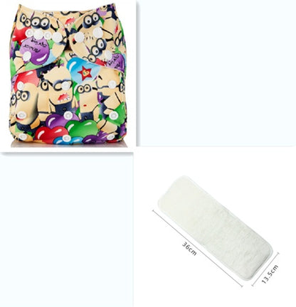 Baby Adjustable Cloth Diapers – Washable & Reusable Snap Diapers (3–13 kg)