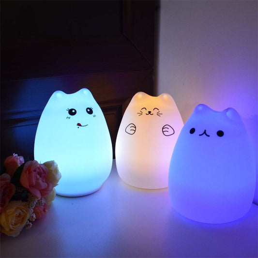 Eco-Friendly Silicone Touch Sensor Night Light for Kids