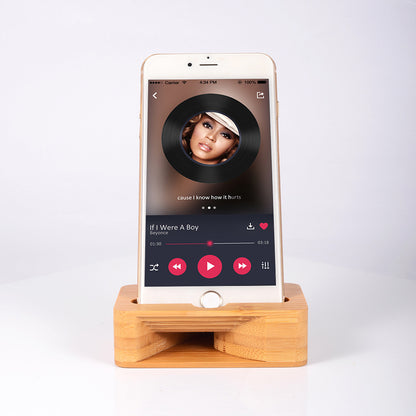 Eco-Friendly Bamboo Phone Stand - Sustainable Docking Station