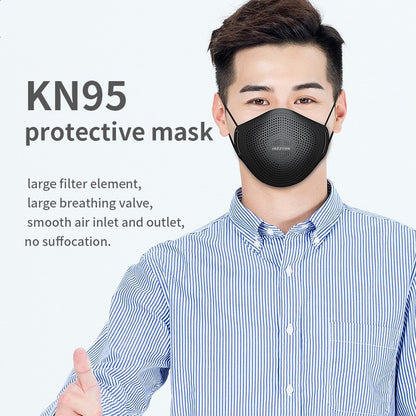 Black Reusable Ergonomic Face Mask - Sustainable & Comfortable