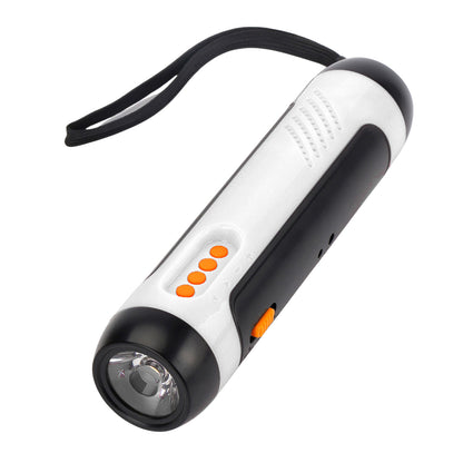 Multifunction Hand Crank Flashlight with Radio and Siren