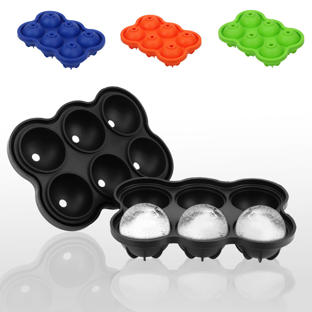 Eco-Friendly Silicone Ice Ball Mold in Black