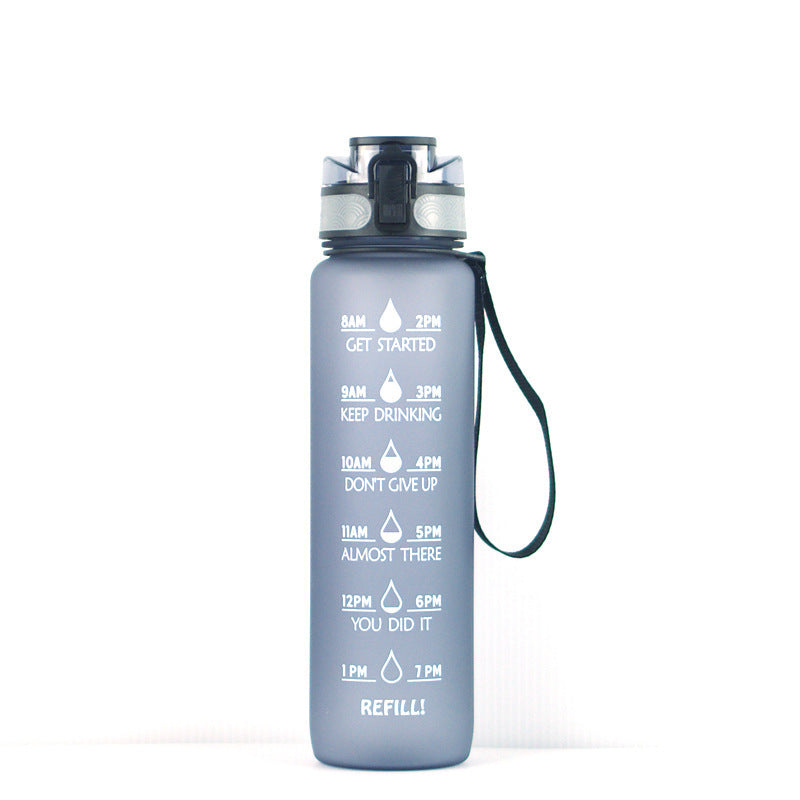 Hydration Time-Marker Water Bottle - Eco-Friendly & BPA-Free