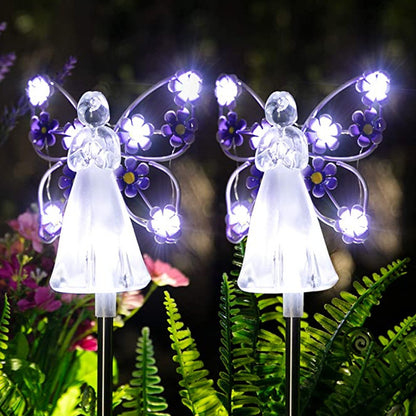 Solar Angel Garden Lights - Eco-Friendly Outdoor Décor