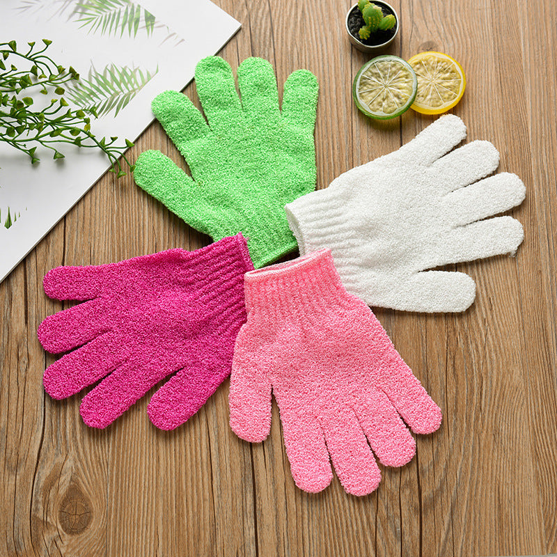 Eco-Friendly Candy Color Mud Exfoliating Bath Gloves