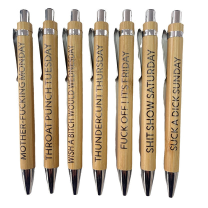 Eco-Friendly Bamboo Ball-Point Pen Set - Sustainable Writing Essentials