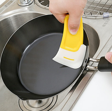 Eco-Friendly Kitchen Scraper Tool - Durable Silicone Cleaning Aid