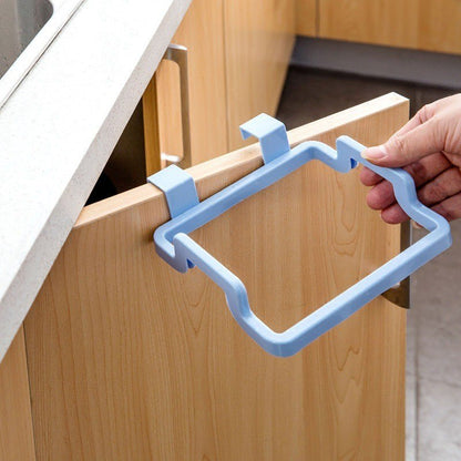 Space-Saving Hanging Trash Bag Holder for Easy Waste Management