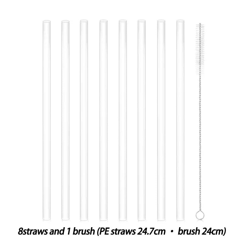 Eco-Friendly Reusable Silicone Straws for Sustainable Sipping