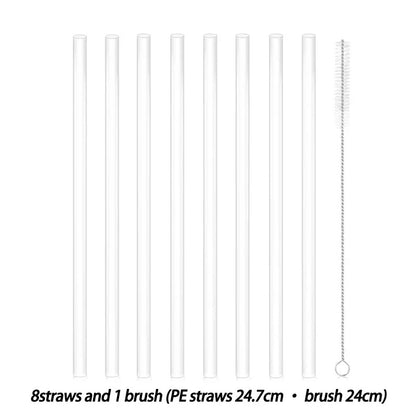Eco-Friendly Reusable Silicone Straws for Sustainable Sipping