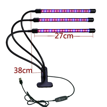 Dual-Head LED Grow Light for Indoor Plants - Energy Efficient & Flexible Design
