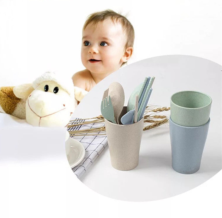 Eco-Friendly Biodegradable Dinnerware Set - Pink & Green Options