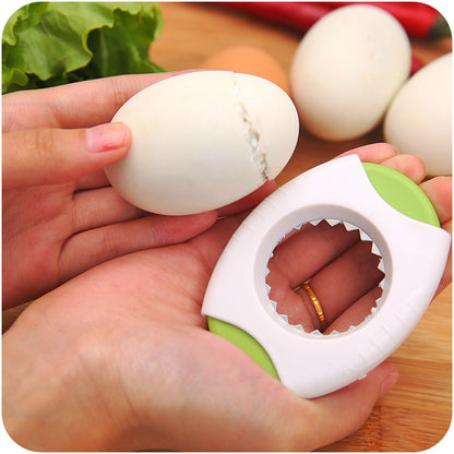 Eco-Friendly Egg Cutter in White and Green
