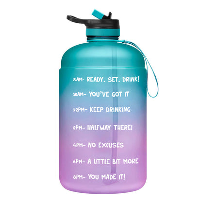 Eco-Friendly Gallon Water Bottle with Straw