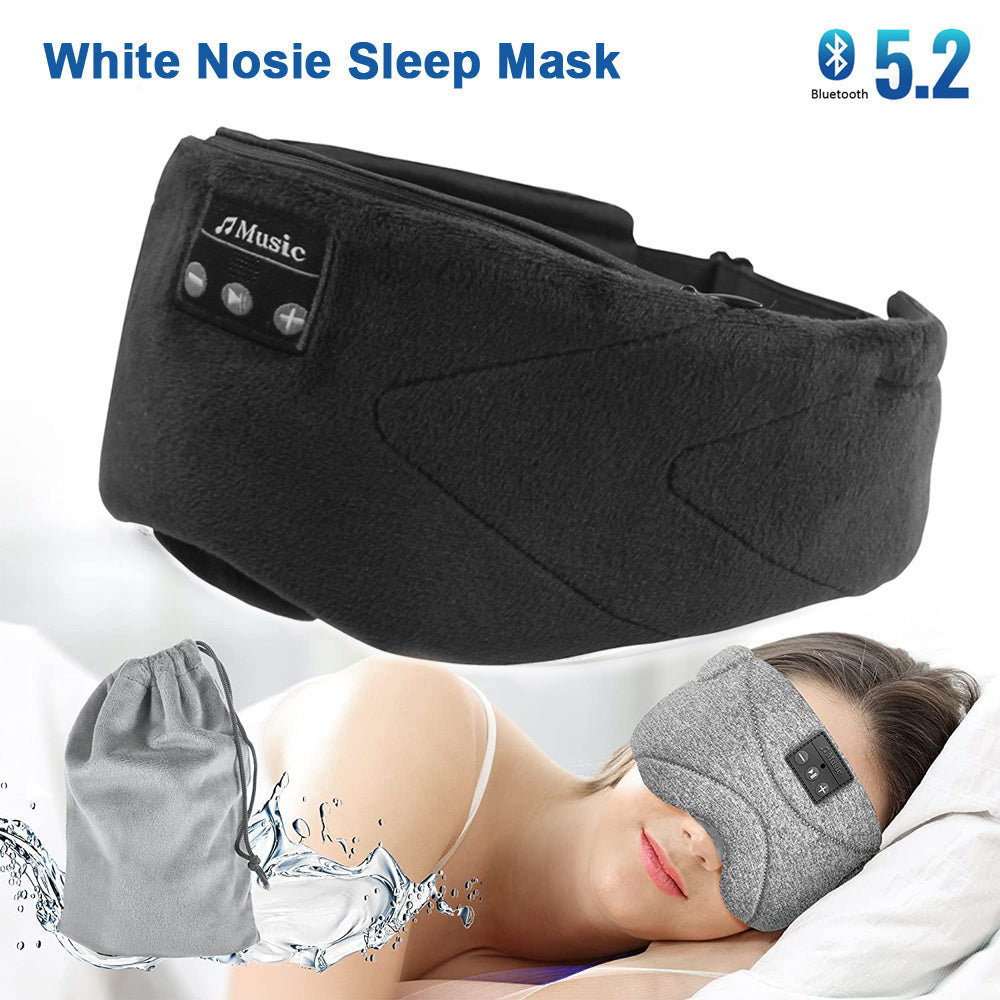 Sleep Mask with Built-In White Noise for Enhanced Sleep