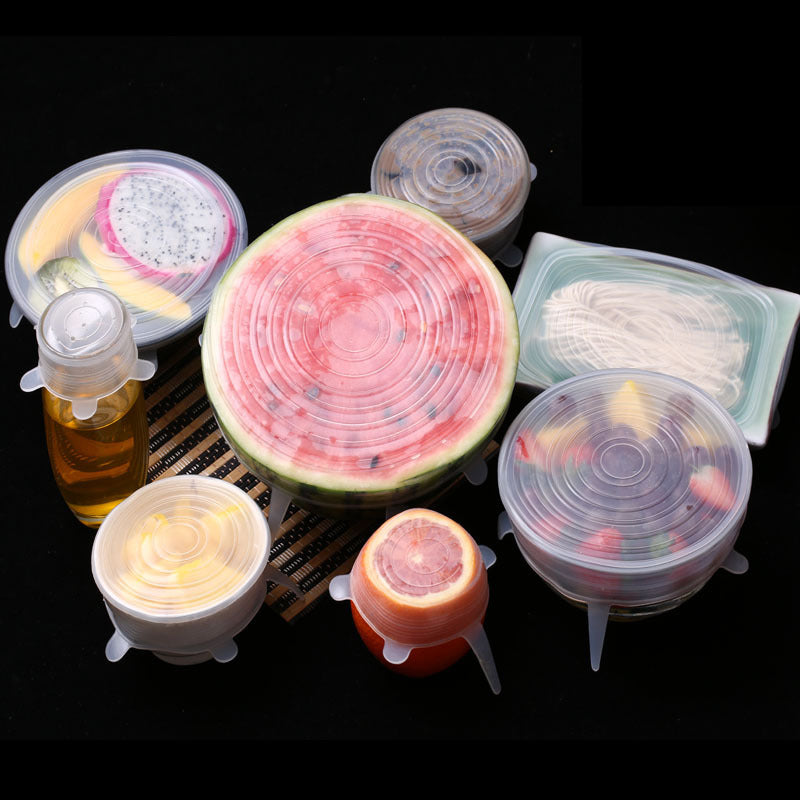Eco-Friendly Silicone Stretch Lids - Reusable Food Storage Solution
